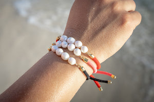 White pearls bracelets