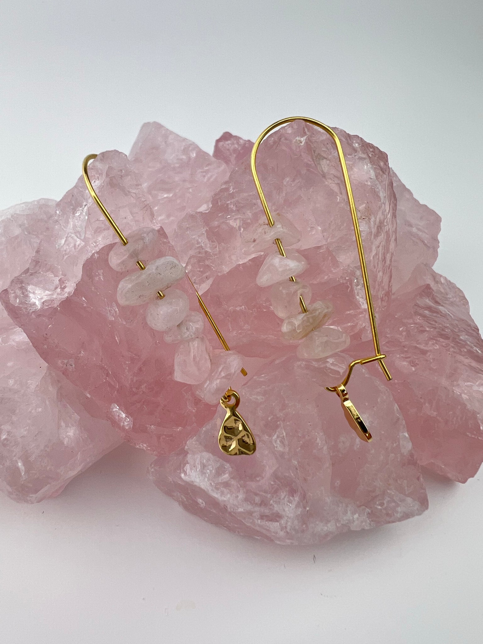 Rose Quartz Rain Drops