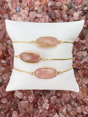 Strawberry Quartz bracelet