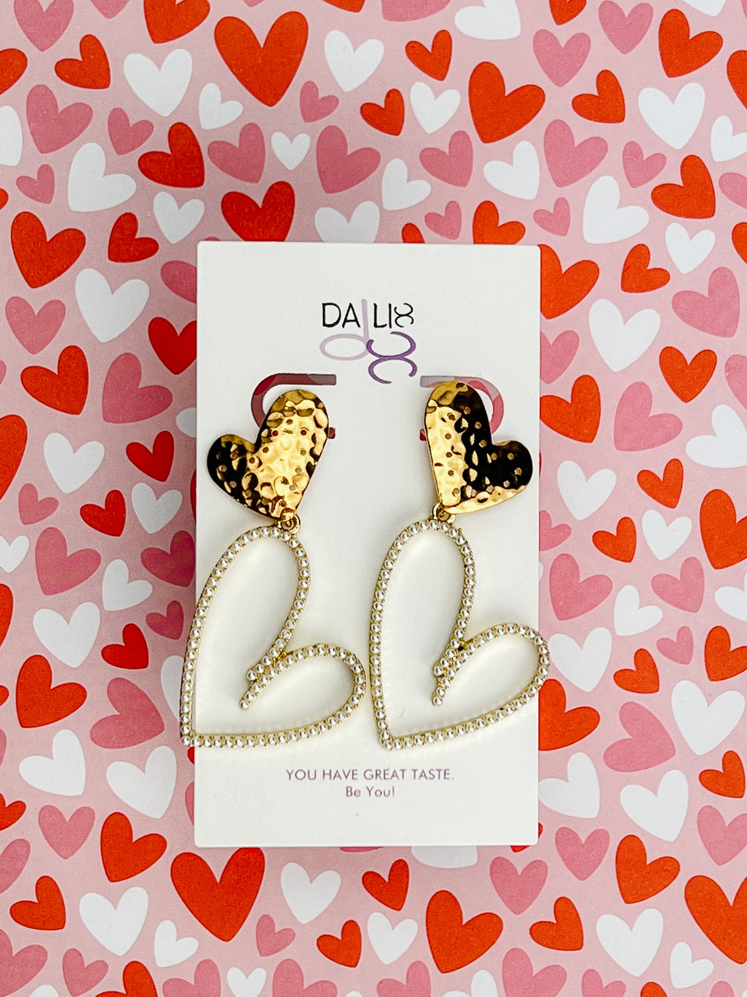 Pearl Heart earrings